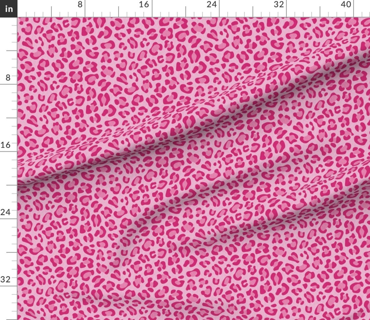 Pink Animal Print Leopard Y2K Custom Printed Fabric by Spoonflower Various Fabrics by the Yard or Fat Quarter